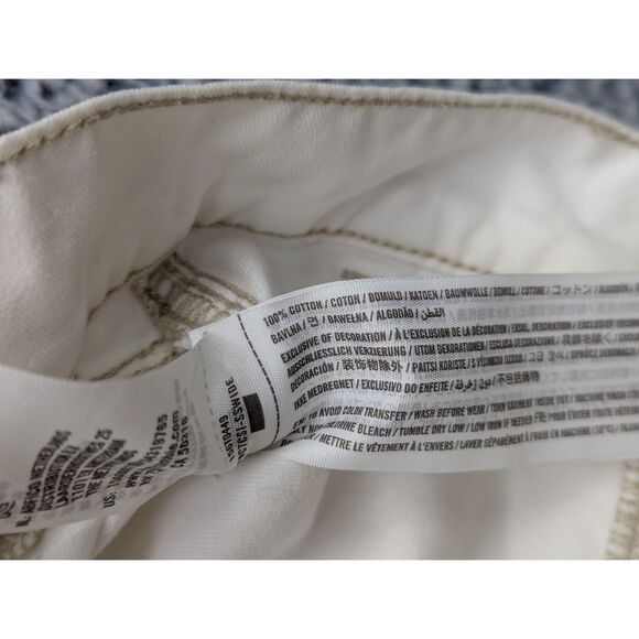 Abercrombie Fitch High Rise Wide Leg Cargo Pants Size 26 Boho Y2K Barrel White - Picture 13 of 13